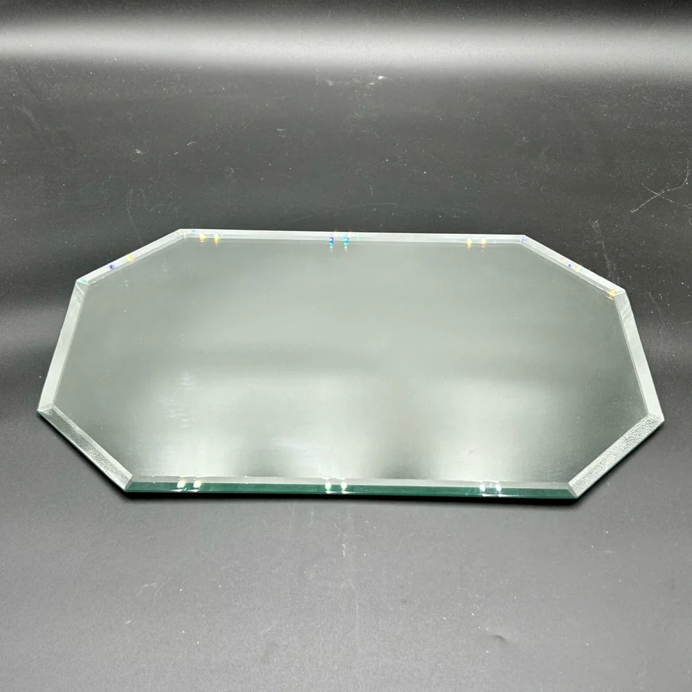 Vintage octagon dresser mirror, bathroom